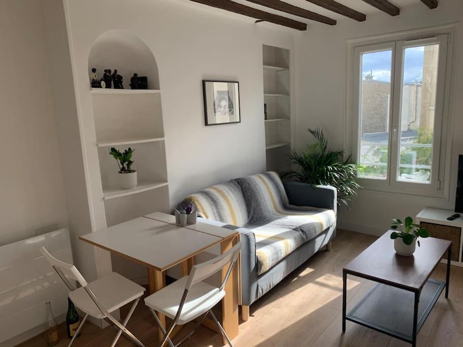 Studio Lumineux, Refait A Neuf, Metro Jourdain Paris Extérieur photo